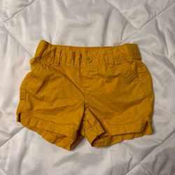 Mustard Yellow Kids Chino Shorts