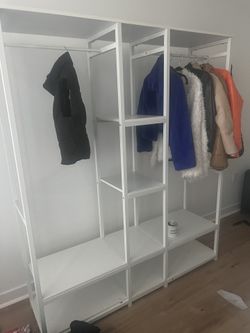 White Closet Hanging System