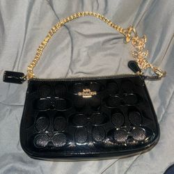 Coach Crossbody Bag - black And Gold