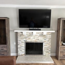 Matching Lighted Display Cabinets (Set of 2)