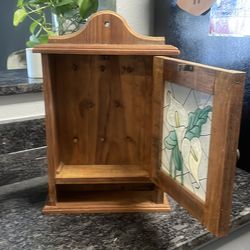 Vintage shelf with storage inside