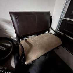 Faux Crocodile Loveseat