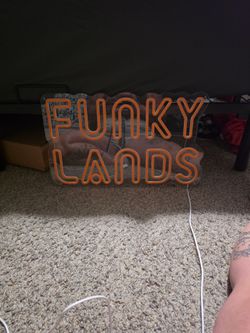 Funky lands neon light