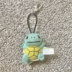 Vintage 1998 Pokémon Squirtle #07 Plush Keychain