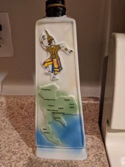 Vintage Thailand jim beam collectible Decanter barware Decorations