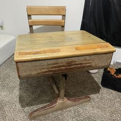 Vintage School Desk