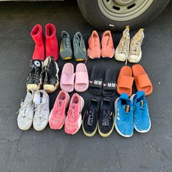 Shoe Lot Of Nike, Adidas, Puma, Tommy Hilfiger, LGG And Converse shoes