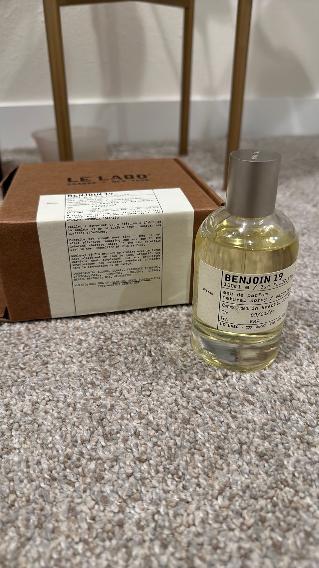 Le Labo Benjoin 19