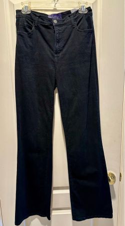 NYDJ size 4 bootcut Black Jeans extra high rise waist, lift tuck technology