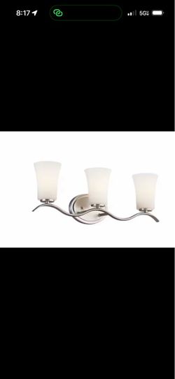 KICHLER Armida 23 in. 3-Light Brushed Nickel Transitional Vanity Light 45376NI