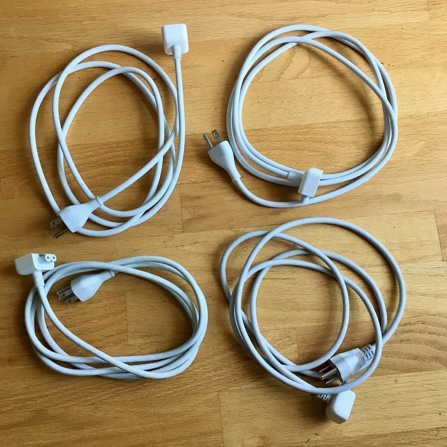 Lot of 4 Apple or Apple Compatible Power Extension Cords