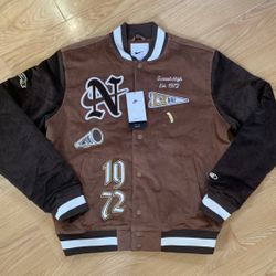 🔥🔥 Nike Corduroy Bomber Archaeo/Baroque Brown Jacket-Medium