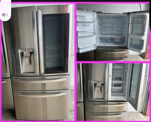 36 wide stainless steel French door Refrigerator