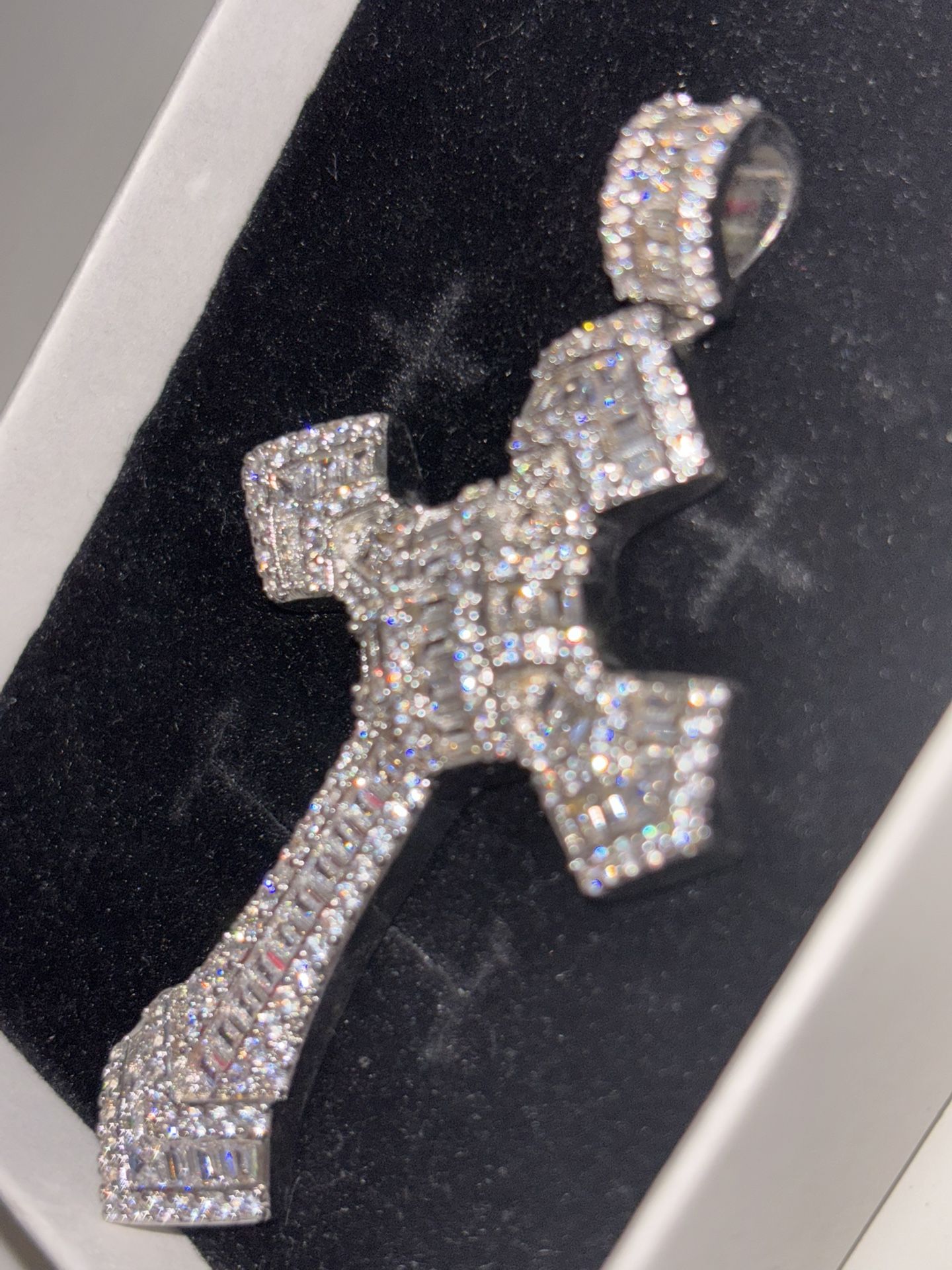 Moissanite Cross pendant