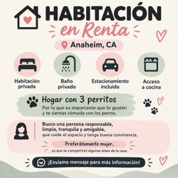 Habitación en renta con baño
