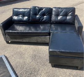 Black Leather Couch Comfy
