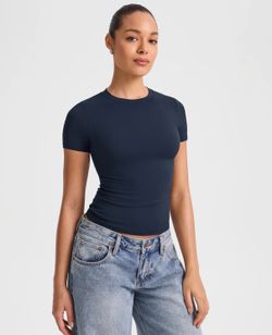 Short Sleeve Single Layer Top