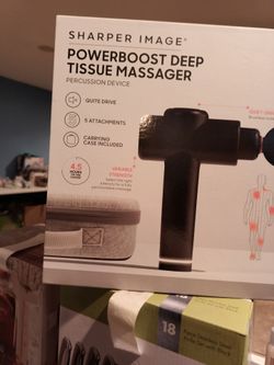 SHARPER IMAGE POWER BOOST DEEP TISSUE MASSAGER