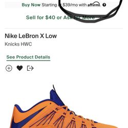 Nike Lebron X Low