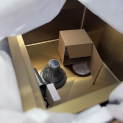 Gold Stainless Steel Kitchen Sink with Accessories – Brand New!