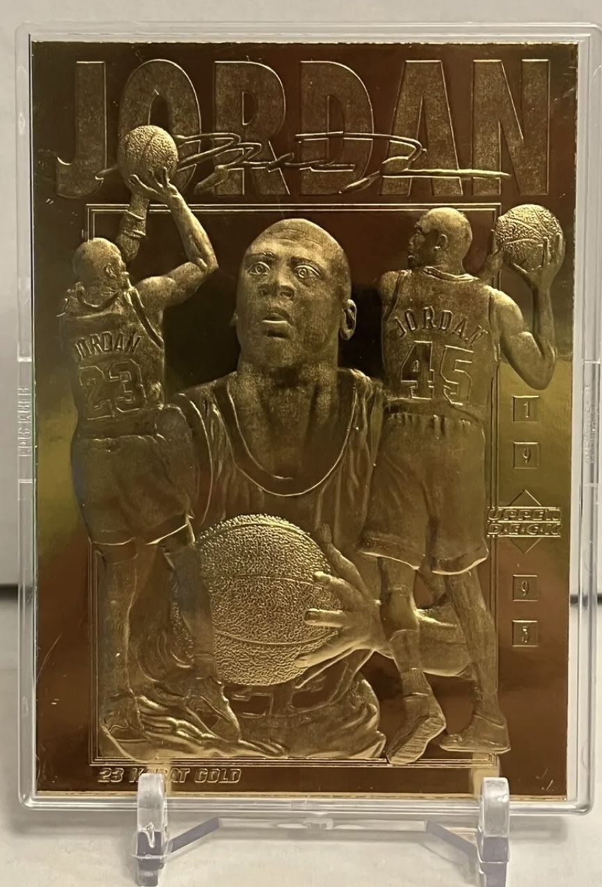 Michael Jordan 23k Gold Foil Trading Card