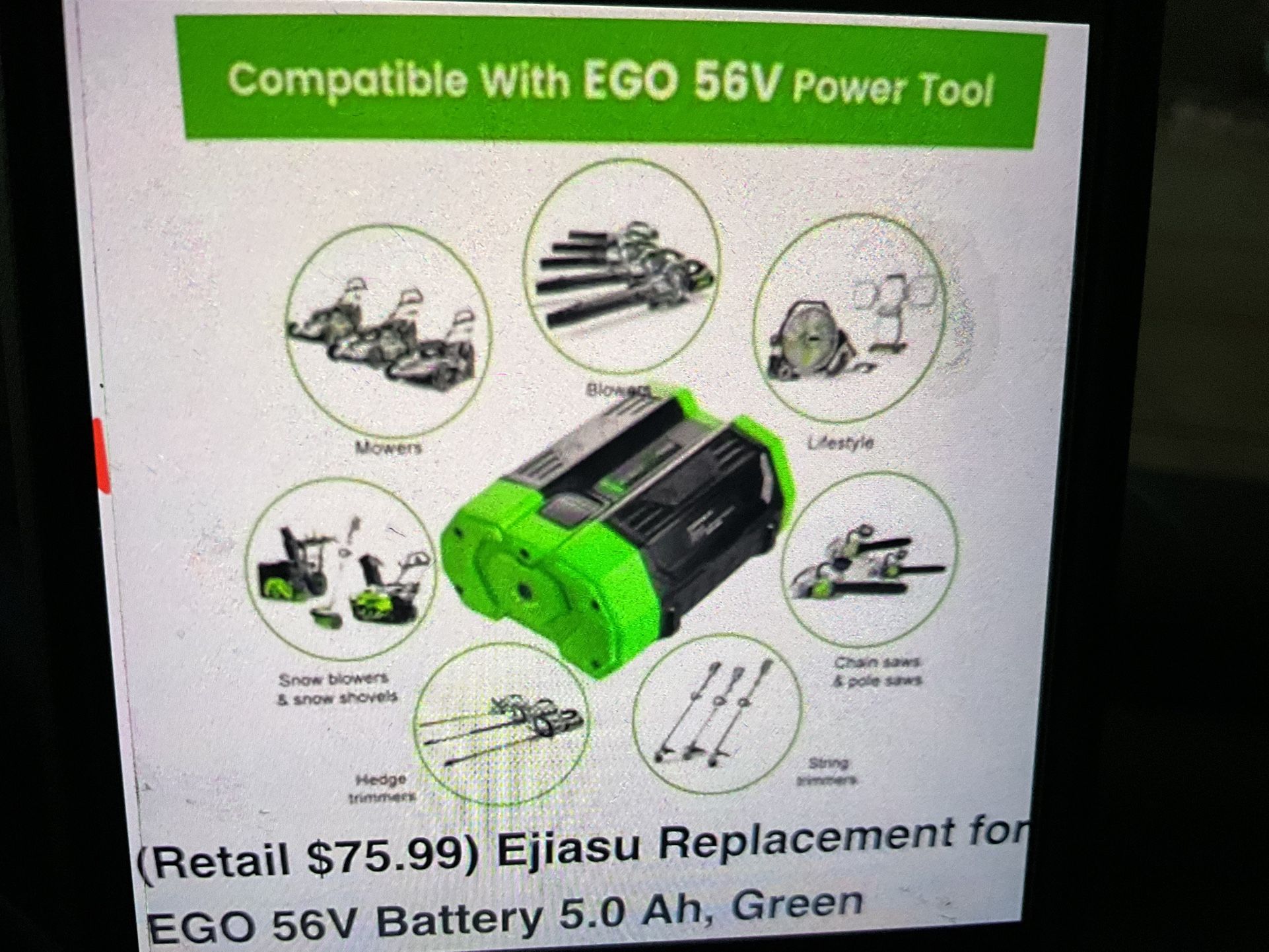 Battery For EGO Power Tools