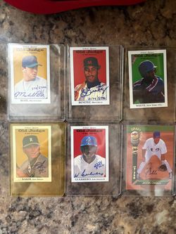 Old Judge T-95 Series Autographed & One1994 Autographed Cards Lot of 6