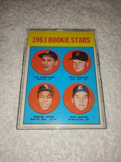 Rare Vintage Old 1963 Rookie Stars Baseball Card - Topps #253 - In Very Good Condition 