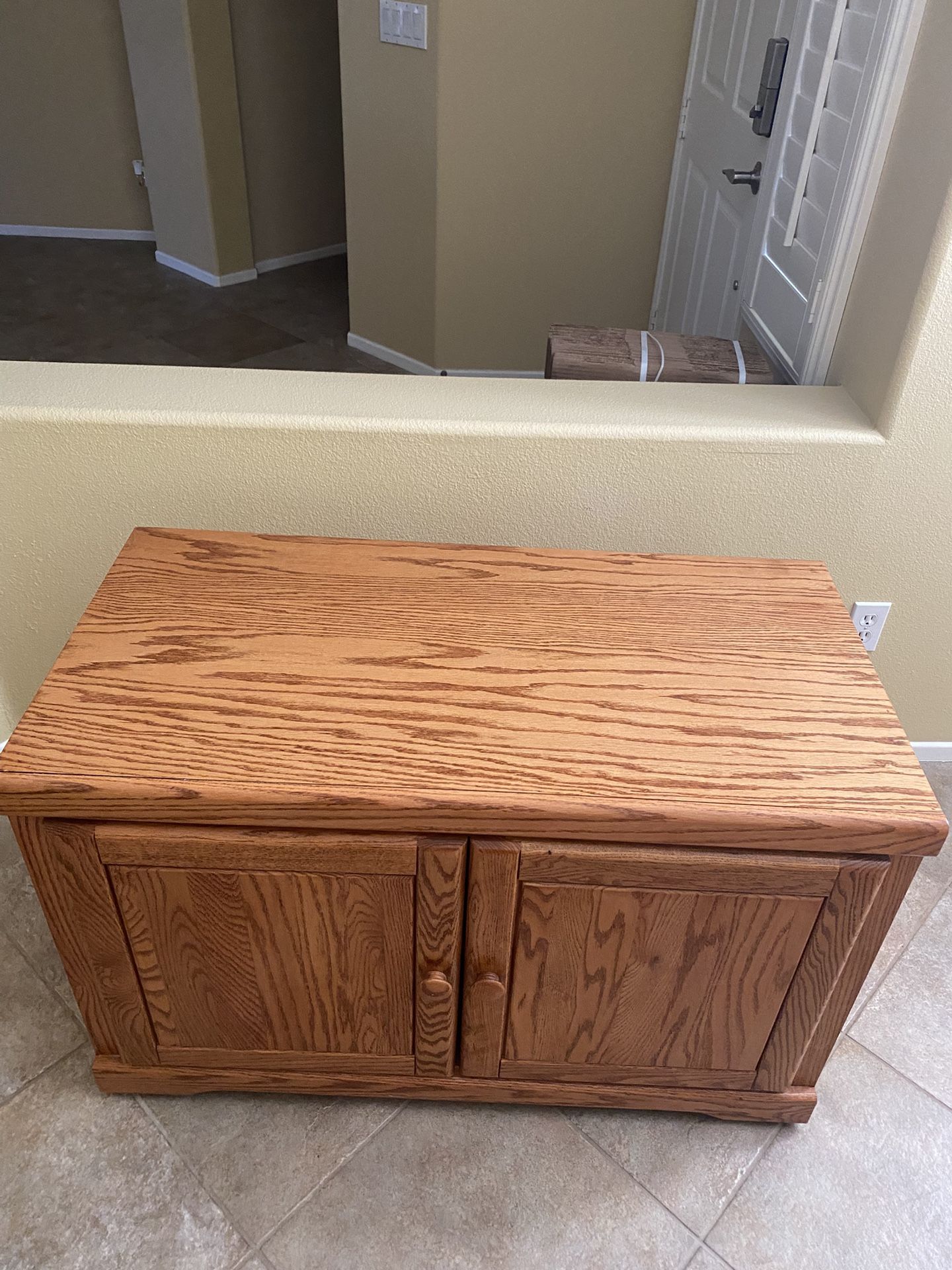 Storage/TV Console With Rollers