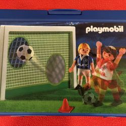 Playmobil Football Soccer Set 4701 Shootout toy Footballer Cones Net And Ball
