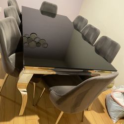 Dining table with 8 chairs