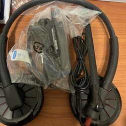 Black wire Headset