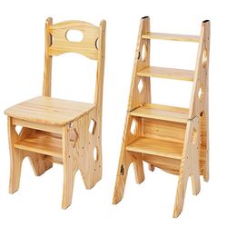 3 in 1 Wooden Foot Stool Chair