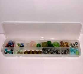 Jewelry Making Bead Lot Large Hole Donut Disc Beads + Mixed Glass/Resin/Stone !