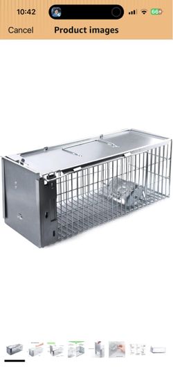 Faicuk Heavy Duty Squirrel Trap Chipmunk Trap Rat Trap and Other Similar-Size Rodents - 16.3” x 6” x 6.7”