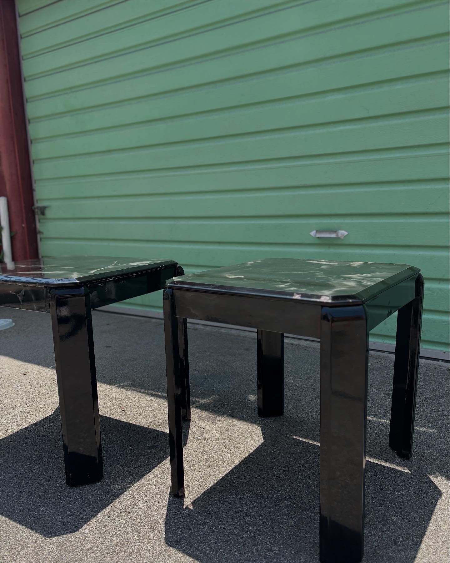 Vintage Lacquer End Tables