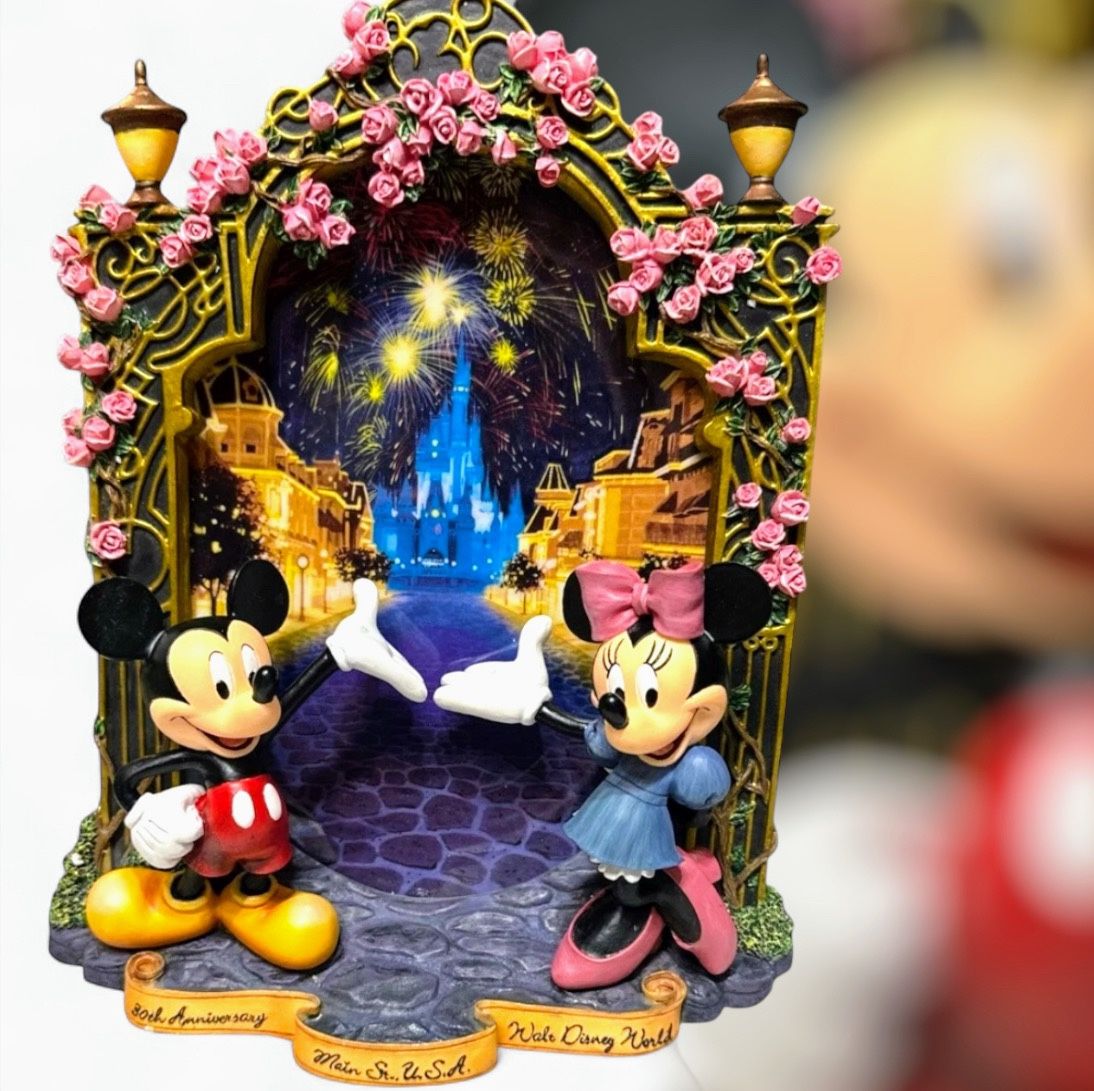 Disney Mickey & Minnie Bradford Exchange 30th Anniversary Main Street USA