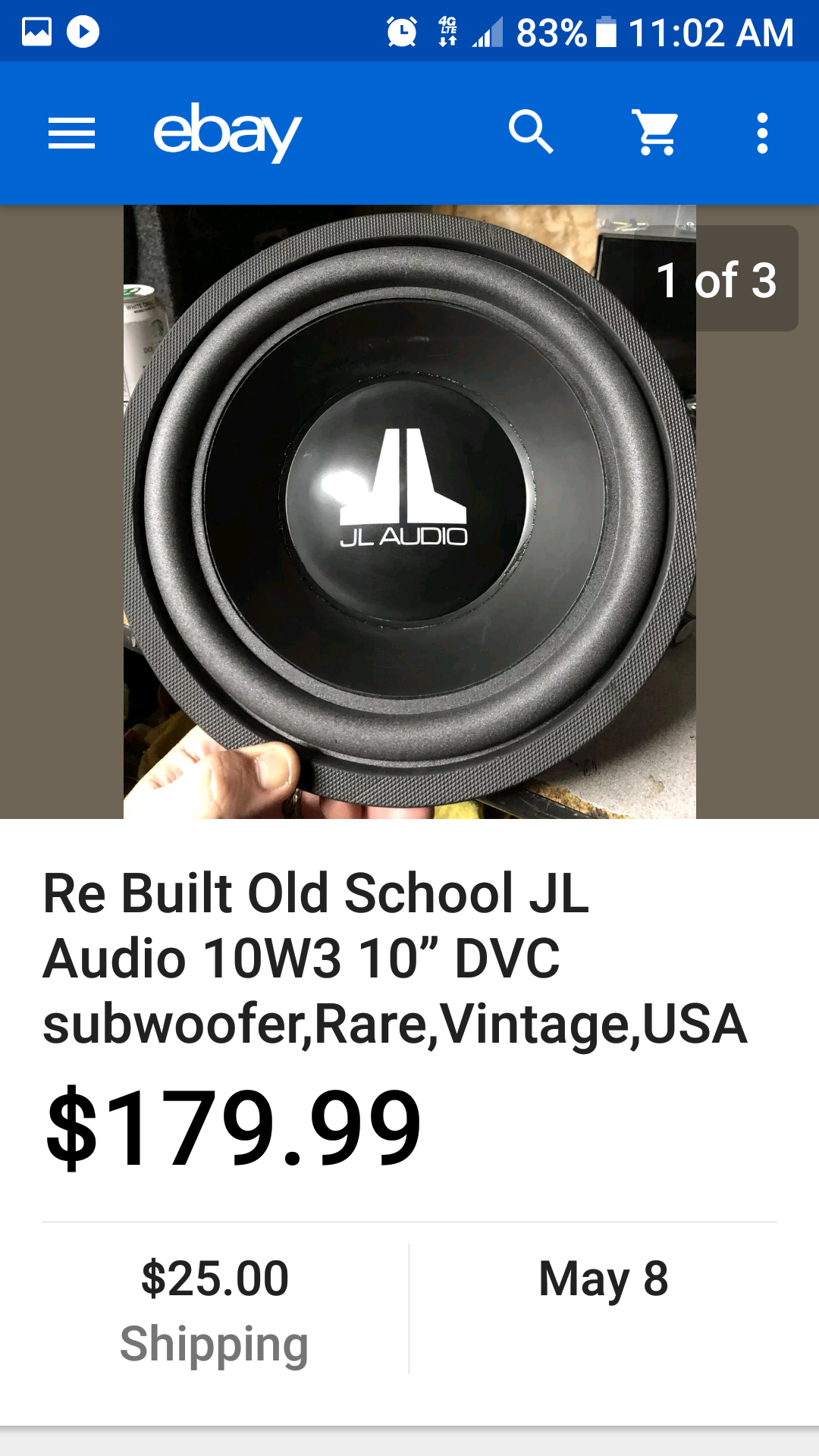 10 Inch Jl Audio W3 Subwoofer For Sale In Us Offerup 10 Inch Jl Audio W3 Subwoofer For Sale In Us Offerup