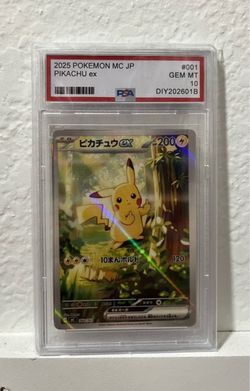 Fukachu Fan Made Pokemon Middle Finger Pikachu not PSA 10 #001 Full holo