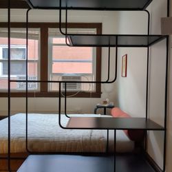 Mid Century Style Steel Bookshelf