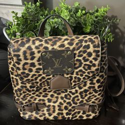 Leopard Backpack & Crossbody