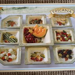 Toscana 9 piece serving set NEW