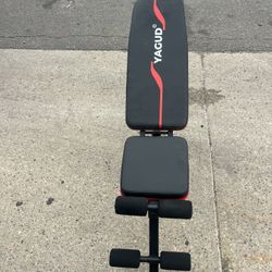 Weight Bench, Foldable Workout Bench with 9 Adjustable Position, 