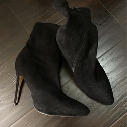 Black Ankle Heel Boots 