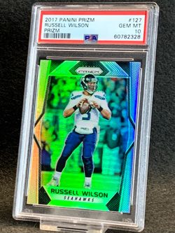 2017 Panini Prizm 🔥 Russell Wilson 🔥 Prizm PSA 10 💎 Mint - Seattle Seahawks / Denver Broncos / Pittsburgh Steelers