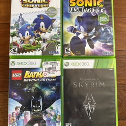 Xbox 360 games - Sconic, Batman and Skyrim - $20 for all