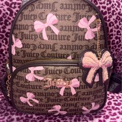UFT/UFS- NWT Juicy Couture Brown Bow Backpack