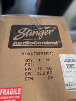 10 inch stinger box with audio control subs