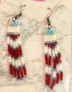 Beaded Fringe Earrings