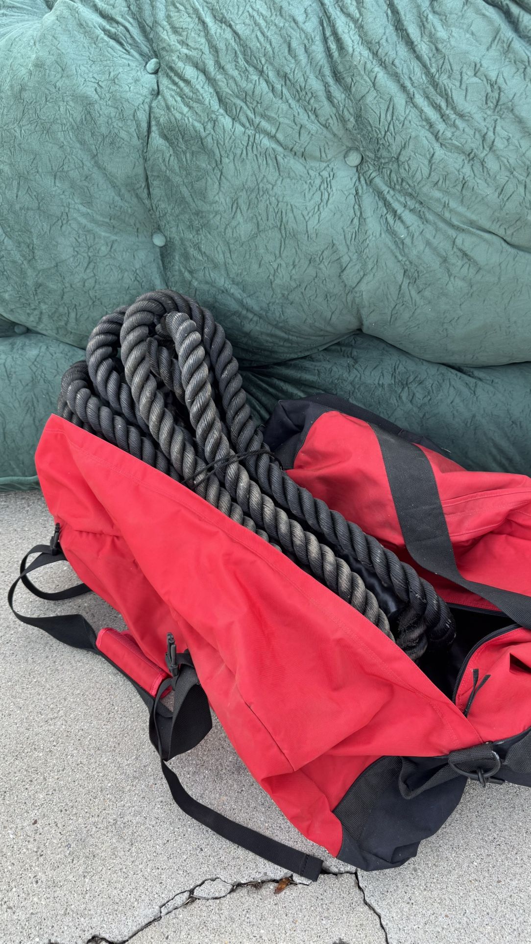 Exercise Battle Rope With Carrying Bag